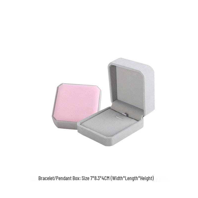 Higu Jewelry Gift Set: One-Piece Box with Silver Polishing Cloth, Earrings, Necklace & Ring Compartments, Alcohol Wipes, Ear Plugs, and Mirror.