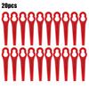 High Quality Practical Brand New Blades Replacement Set Trimmer 20Pcs Blade For Einhell Grass Lawn Mower Plastic