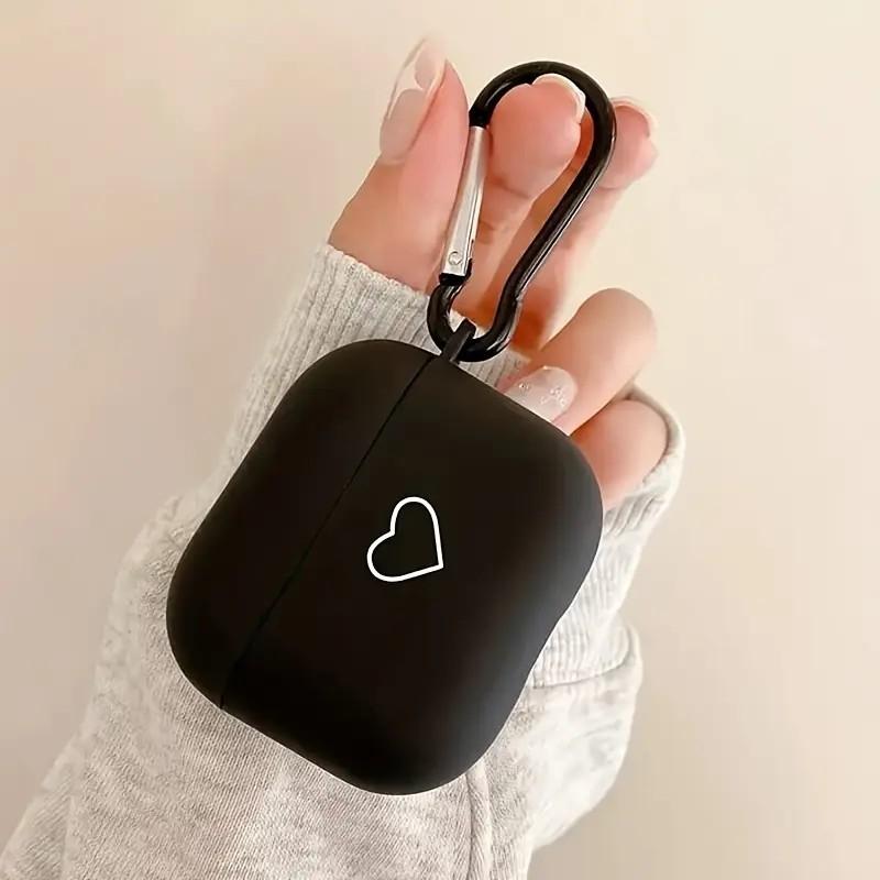 Black Love Applies To AirPods1/1st Generation Protective Case Apple Pro/1 Wireless Bluetooth Headset Cover