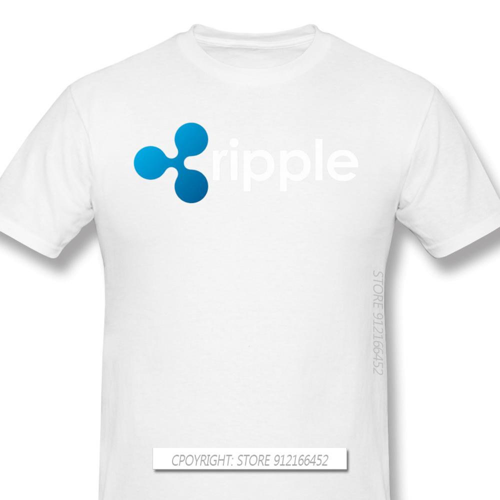 Top Quality Clothes XRP Ripple Coin Cryptocurrency Novelty Short Sleeve Man's T-Shirts Bitcoin Fashion For Men Shirt For Adult