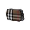 Burberry Check Zip Closure Leather Camera Bag Women Shoulder Bag Brown Black 80850801