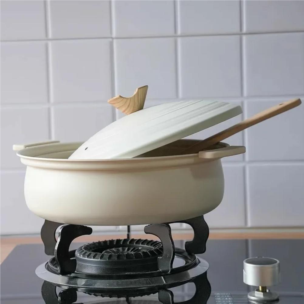 Doppelohr Tisch Suppentopf Induktionsherd Kompatibel Antihaft Slow Cooker Kleiner Hot Pot für Heimgebrauch Küchengeschirr