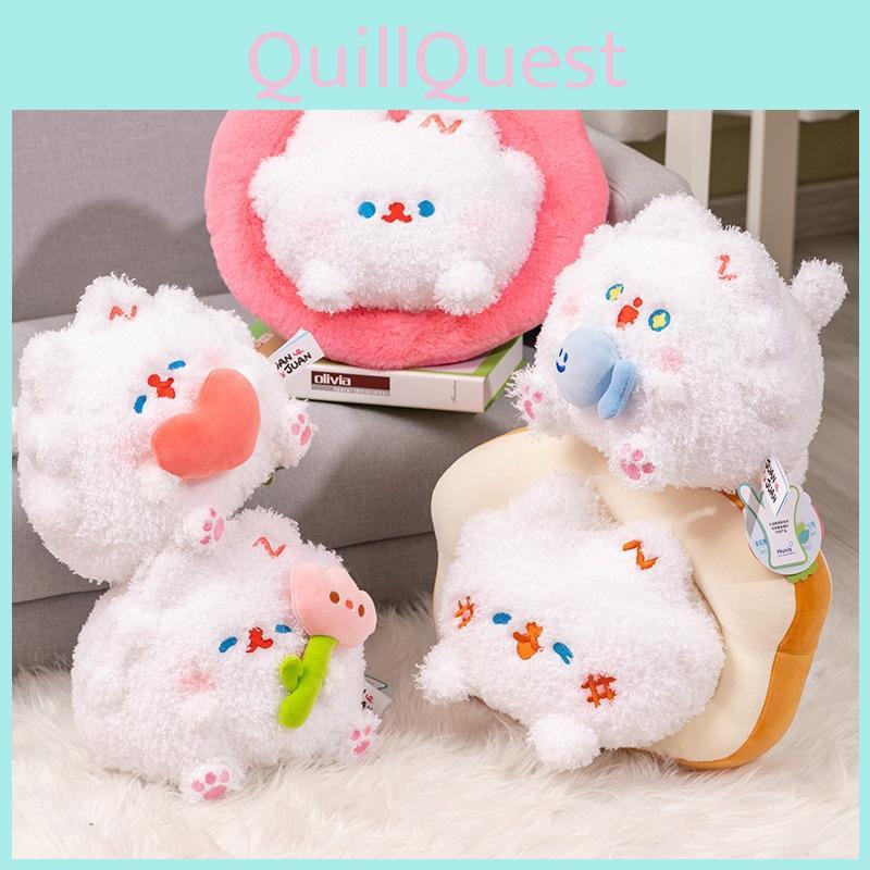 Love Heart Bread Tulip Cat Plush Toy Stuffed Animal Doll Kids Birthday Gift