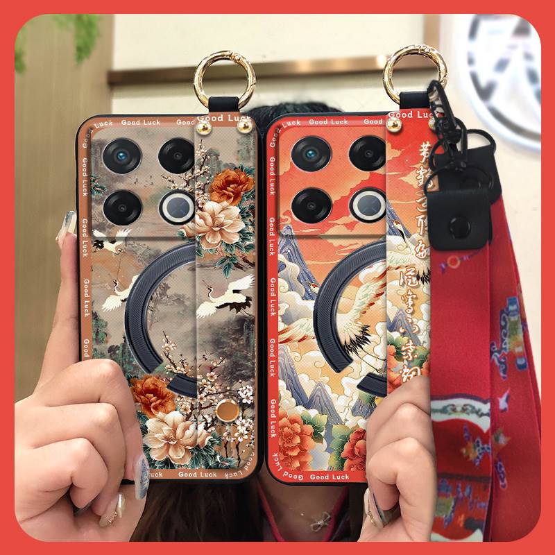 Protective Anti-knock Phone Case For infinix GT 20 Pro/X6871 Anti-dust Dirt-resistant Fashion Shockproof Wrist Strap