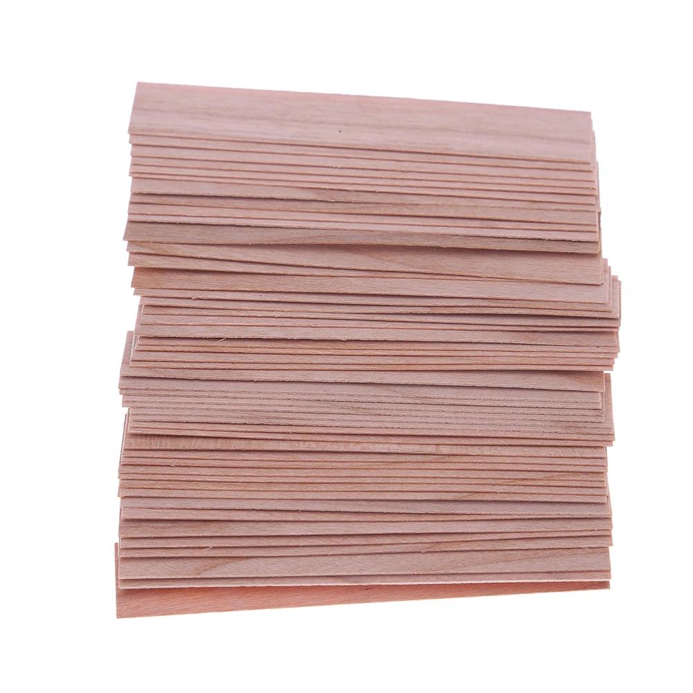 50/100 STuks Houten Kaarsenlonten Rookloze Kaarsenlonten Handgemaakte Kaarsen Soja of Soja Paraffine voor DIY Kaarsen Maakbenodigdheden Gereedschap