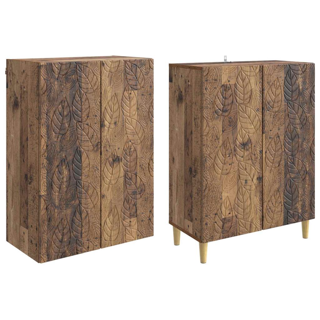 2 Piece Cabinet Set Reclaimed Wood Wood Based Material