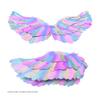 Glowing Elf Fairy Wand with Angel Feather Rainbow Wings - Little Girl's Birthday Gift & Stage Prop