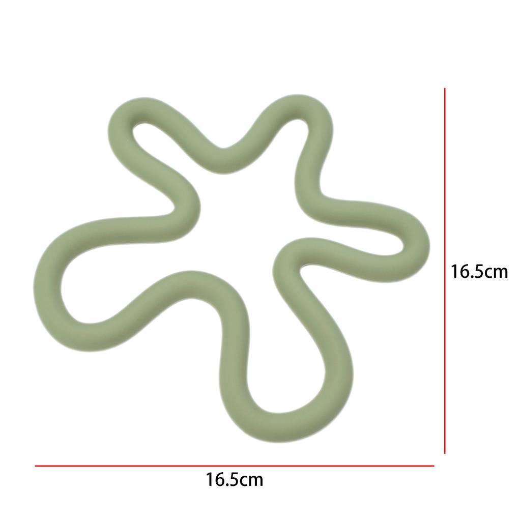 Silicone Trivet Mat Creative Heat Resistant Drinking Cup Mat Drinks Coaster for Countertop Table Cafe Pots and Pans Home