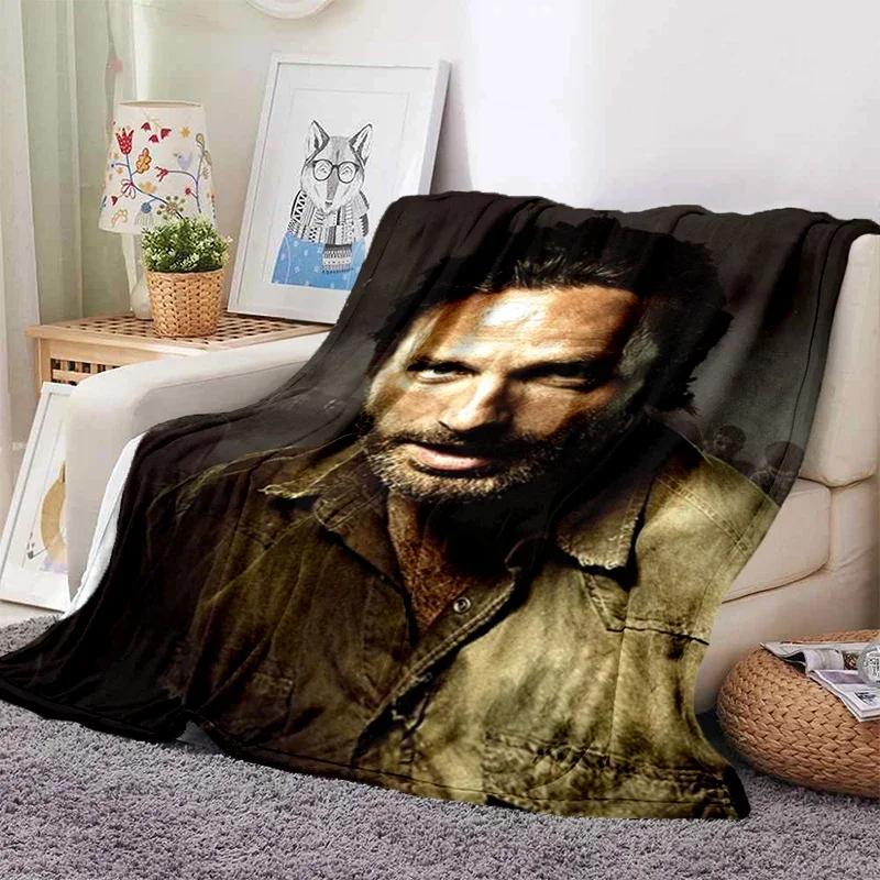 Drama The Walking Dead Series Soft Throw Blanket Zombie Movie Printed Bedspread Sofa  Couch Camping Cover Home Decor