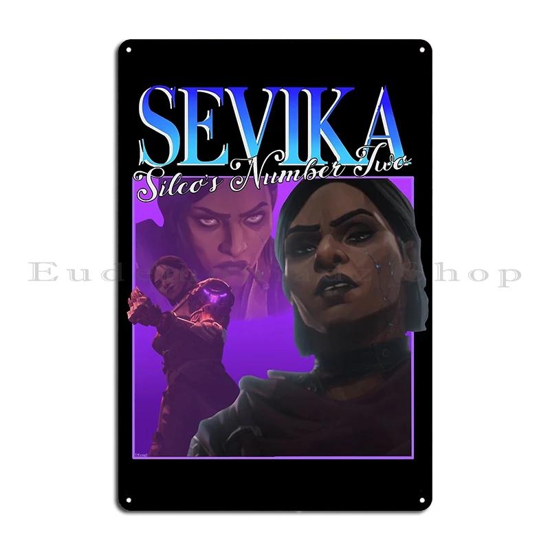 s Sevika Classic The Kingmaker Sevika Arcane Movie Character Metal Iron Customize Party Wall Decor Tin Sign Poster