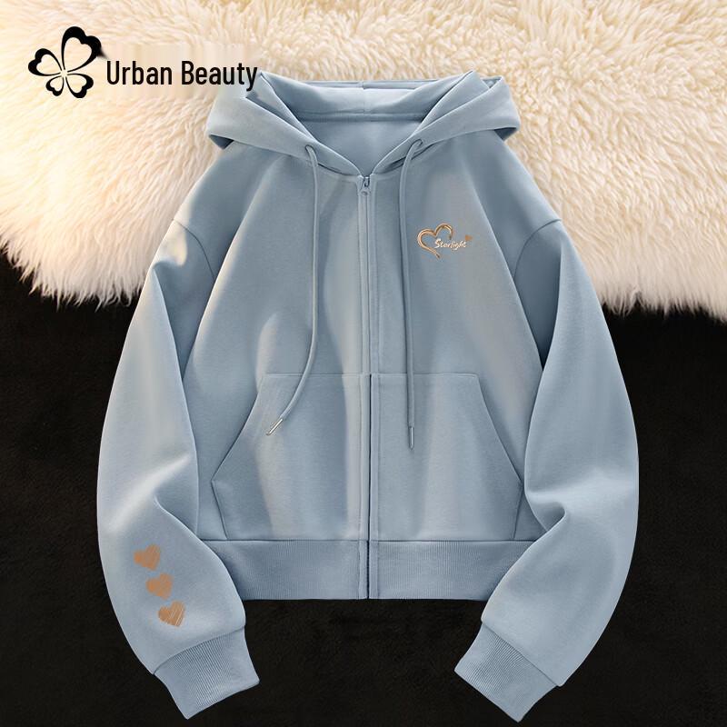Women's 2026 Spring/Autumn Loose Fit Zip-Up Hoodie