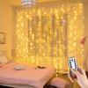 Christmas Lights Curtain Garland Merry Christmas Decorations For Home 2025 Christmas Ornaments Xmas Gifts Navidad New Year Decor