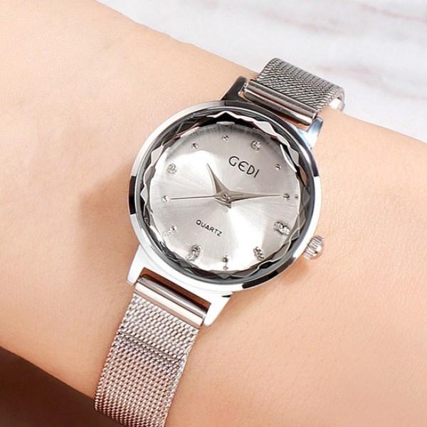 Riley Damen-Armbanduhr mit Metallgeflecht, modische koreanische Uhren