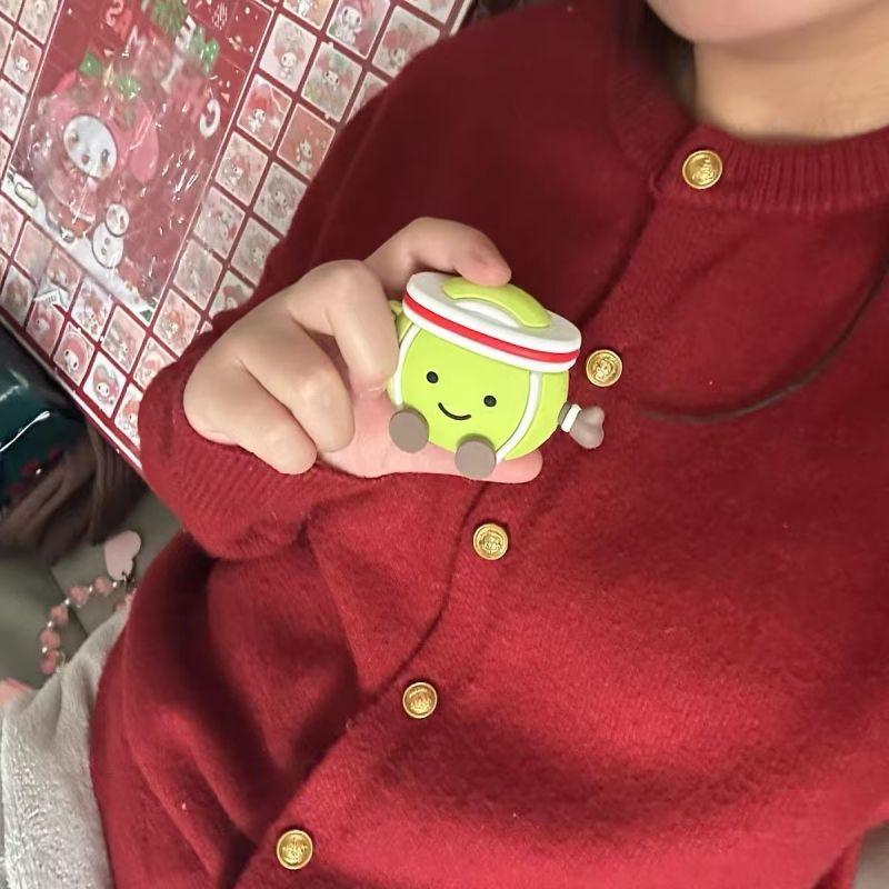 

Stylish Airpodspro2 Silicone Soft Case 1/2 Generation Apple Wireless Bluetooth Earbuds Case Three Generation Anti-Fall Shell Five Generation Female Airpods Pro/Pro2 Neutral Green Tennis Little Man