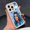 Karol G Latino Mobile Cell Phone Case for iPhone 17 16 15 14 13 12 11 Air Pro Max Plus Thicken TPU Colorful Cover Cover Pretty