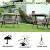 Replacement Canopy for Swing Seat 3 Seater Sizes Garden Hammock Cover  Outdoor Hanging Chair Swing Seat Covers