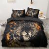 2-3Pcs Duvet Cover Set Housse De Couette Western Tiger Animal Double Comforter Bedding Sets Dropshipping  Customized