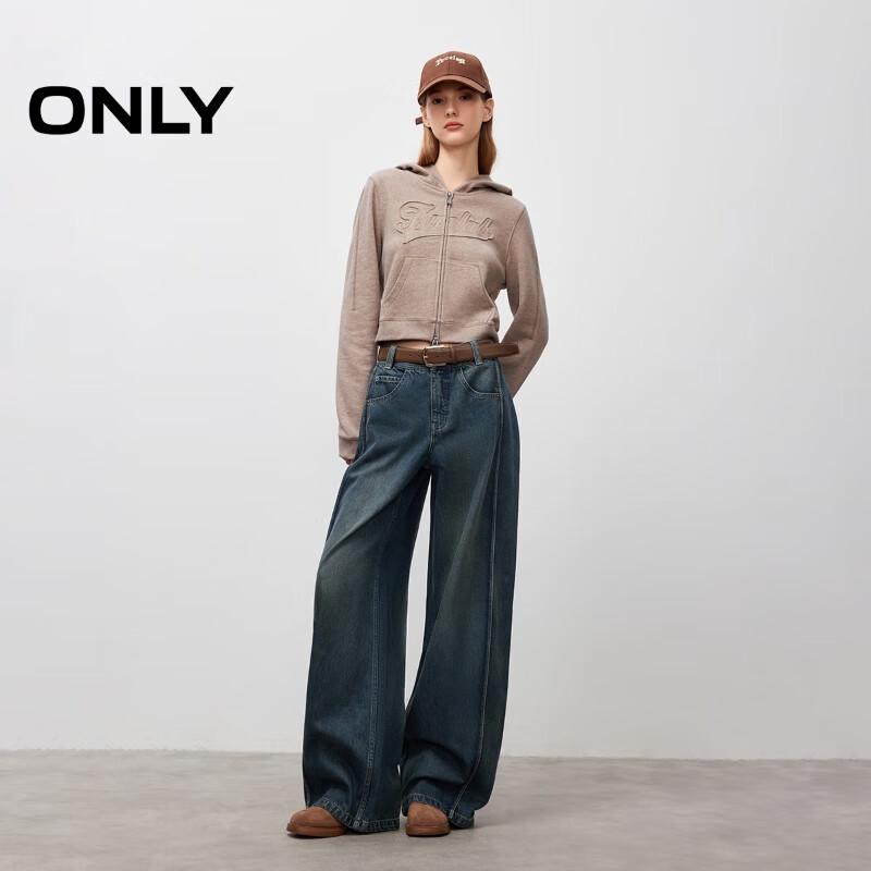 ONLY Women's Wide-Leg Banana Denim Pants