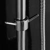 Upgrades 2pcs Shower Rod Hook Set Easy Install Not Drill Required Space Saving Shower Head Holder for Towels & Loofahs