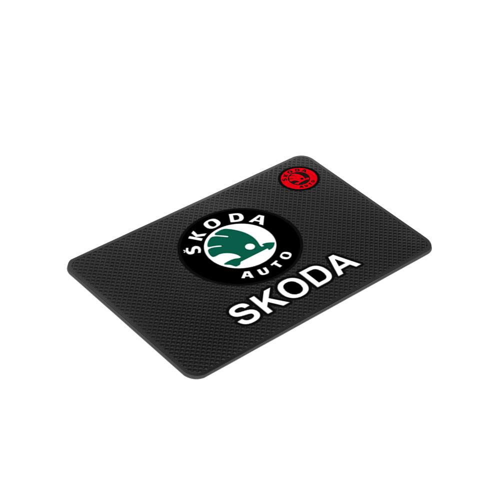 BBIA3 Car Silicagel Anti-Slip Mat Dash Board Non Slip Pad Sticky for Skoda Rapid Fabia Octavia Kodiaq Karop Kamiq Roomster Yeti Superb