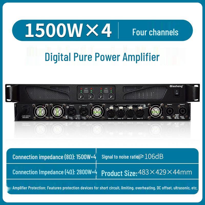 QIASHENG Professional Amplifier for Stage, Conference, KTV, Bar, or Wedding Events