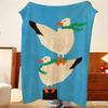 Art N-Niko E-Eniko Throw Flannel Throw Blanket, Lightweight Cozy, Durable Washable Cute Cool