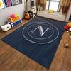 Elegant Blue Carpet with "N" Suitable As a Non-slip Mat for the Living Room or Bedroom Sofa