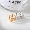 High-end Zirconia Hip Hop Stud Earrings - Versatile and Stylish Hong Kong Design
