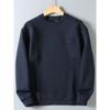 Original Foreign Trade Quality Space Cotton Odm Company Product Autumn and Winter Round Neck Casual Solid Color Pullover Sweatshirt for Men