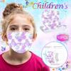 10PC Children's Tie-dyed Disposable  Industrial Three Layer Face Mask