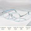 3PCS Large Square Reading Glasses Metal Frame Casual Reading Glasses Computer Readers Male and Female+1.0 To+4.0