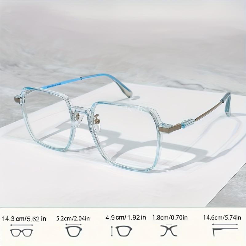 3PCS Large Square Reading Glasses Metal Frame Casual Reading Glasses Computer Readers Male and Female+1.0 To+4.0