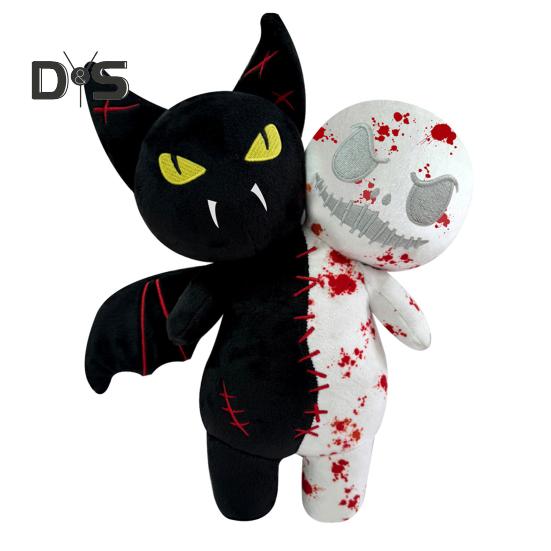 

Плюшевая кукла на Хэллоуин, светящаяся в темноте, тыквенный череп, летучая мышь, призрак, мягкая кукла, игрушка, фигурка ужаса, домашний декор для украшения на Хэллоуин A