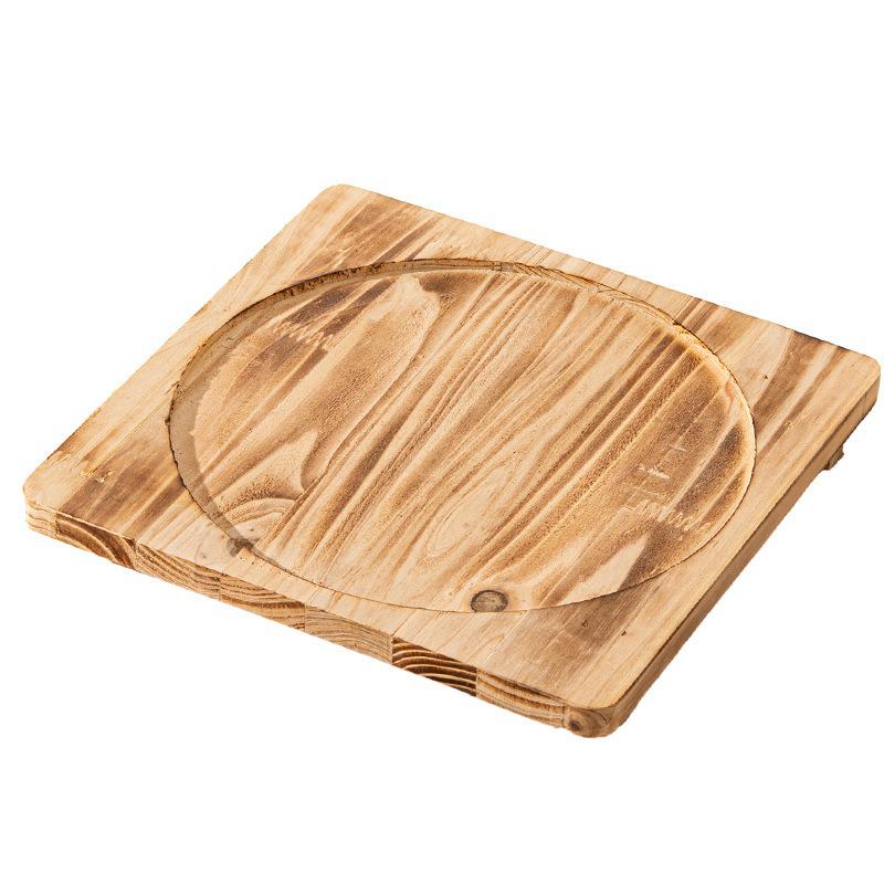 Heat-Resistant Wood Mat for Clay Pots and Stone Bowls – Anti-Scald, High-Temperature Insulation for Teppanyaki and Casserole Dishes