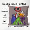 RRainbow FriendsS Cartoon Cushion Cover Plush Fabric Soft DoubleSided Printed Sofa Warm Winter Home Child Gift Pillow Case