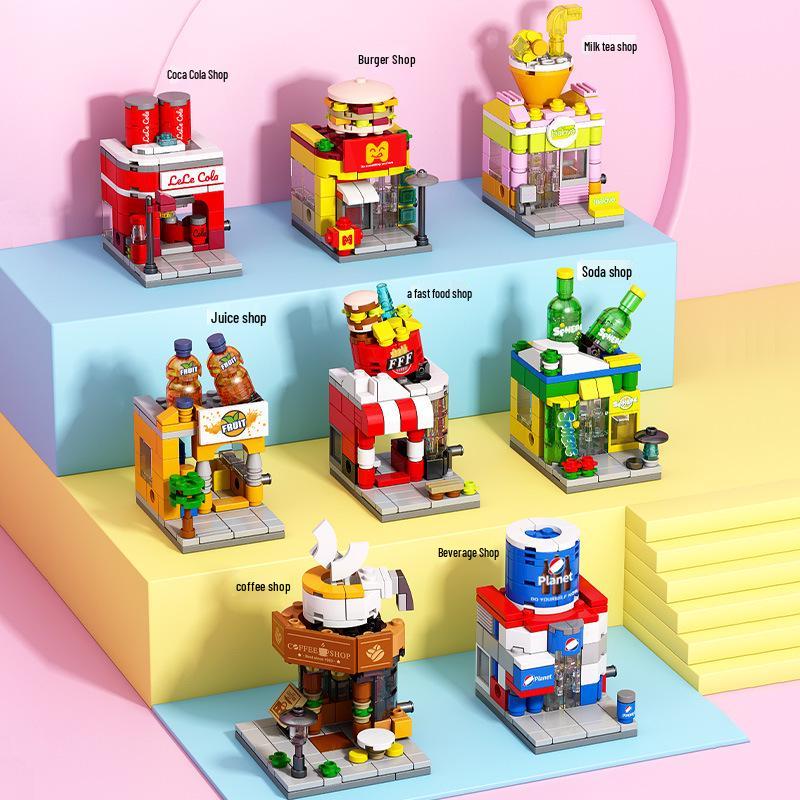 Compatible with LEGO: Street View City Architecture Dream Home Building Blocks - Children's Educational Toy