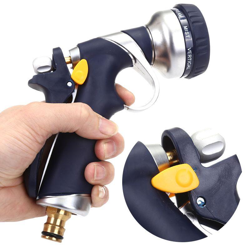 Versatile 9-dial Spray Gun Head Ideal For Lawn Watering And Car Washing Tasks