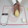 Large Silicone Dough Kneading Mat Rolling Pin Baking Mat Non Slip Heat Insulation for Kitchen
