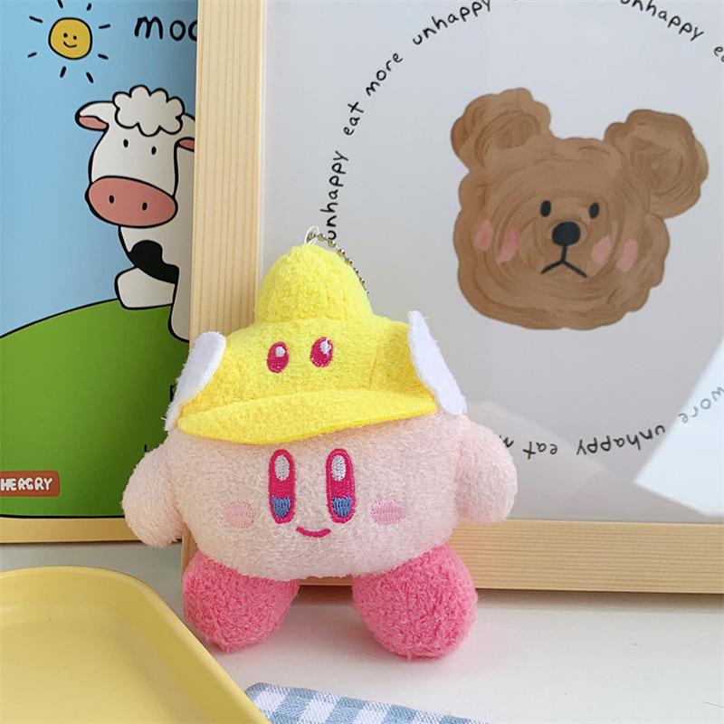 

Японский мультяшный плюшевый кулон в виде карточки со звездой, милая кукла с сердечком, украшение для подвешивания на школьную сумку, кукла для игрового автомата, брелок в подарок height about 9-13cm