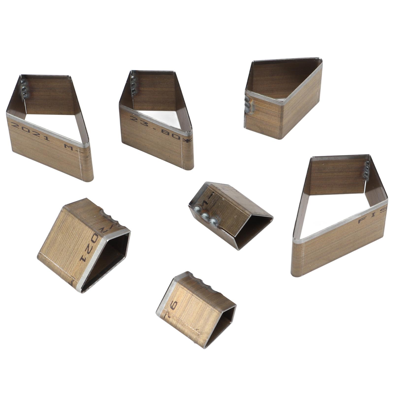 

7 шт. Кожаный высекальный пресс-форма для вырубки полостей трапециевидной формы 7 размеров DIY кожаная резка формы для изготовления