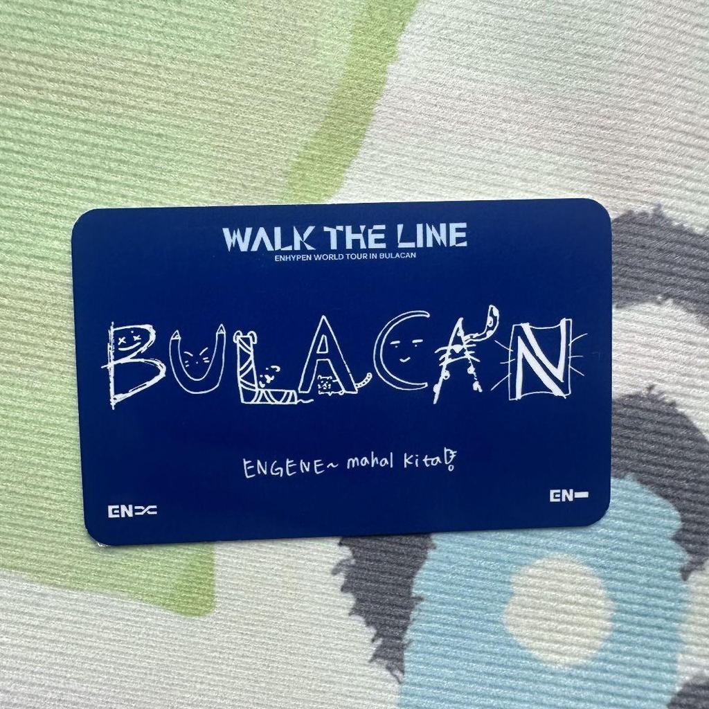 [USED] ENHYPEN Jungwon WALKTHE LINE Bulacan trading card limited edition