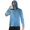 Men's Shirt With Mask Lightweight Long Sleeve Hooded Hiking Fishing Performance