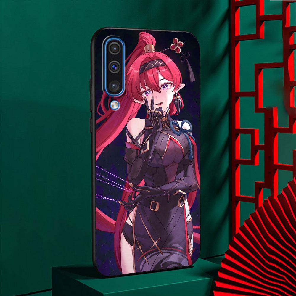 Wuthering Waves Yin lin Case for Samsung Galaxy A03 A04s A20 A30 A20e A70 A70s A50 A40 A30s A50s A20s A10s TPU Black Phone Cover