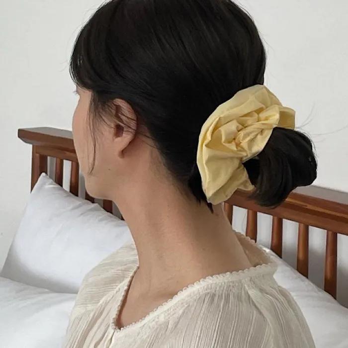 Vintage Shirt Scrunchie [Lemon]