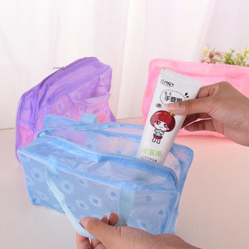 Large Capacity Floral Waterproof Makeup Bag Toiletries And Shower Supplies Storage Bag