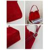 Borsa a Spalla Scamosciata Pieghettata a Forma di Nuvola Grande Capacità Borsa a Mano Morbida Borse Hobo Colore Caramella Stile Coreano Borsa Tote Monocolore