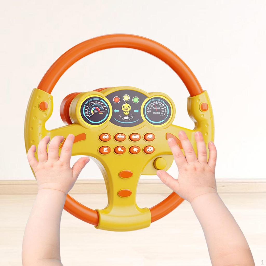 Interactive Car Steering Wheel Toy for Kids - Educational Driving Playset