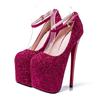 Big Size 41 42 43 Sexy Pumps Wedding Shoes Women Custom Ladies Shoes High Heels Glitter Pumps 19 cm Sexy Zapatos Mujer WSH2607