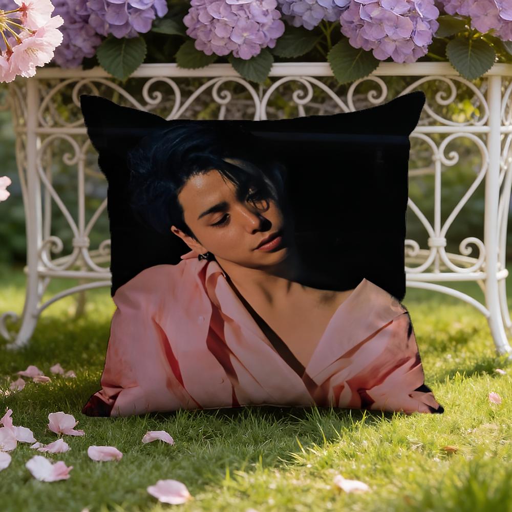 Actor N-Nijiro M-Murakami Cushion Cover Home & Car Dual-Scene Pillow Cover: Reversible for Premium Comfort