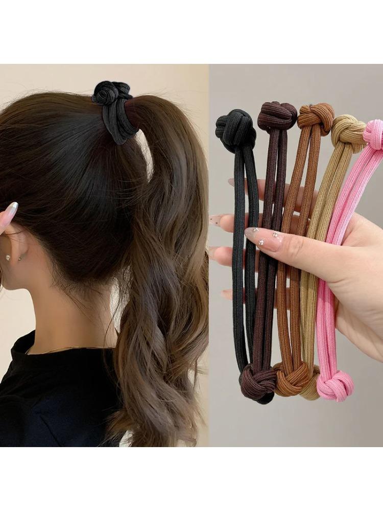 Simplicity Stretch Rubber Hair Ties for Women High Elasticity Fashion Girl Head Rope Scrunchie Hair Accessories
